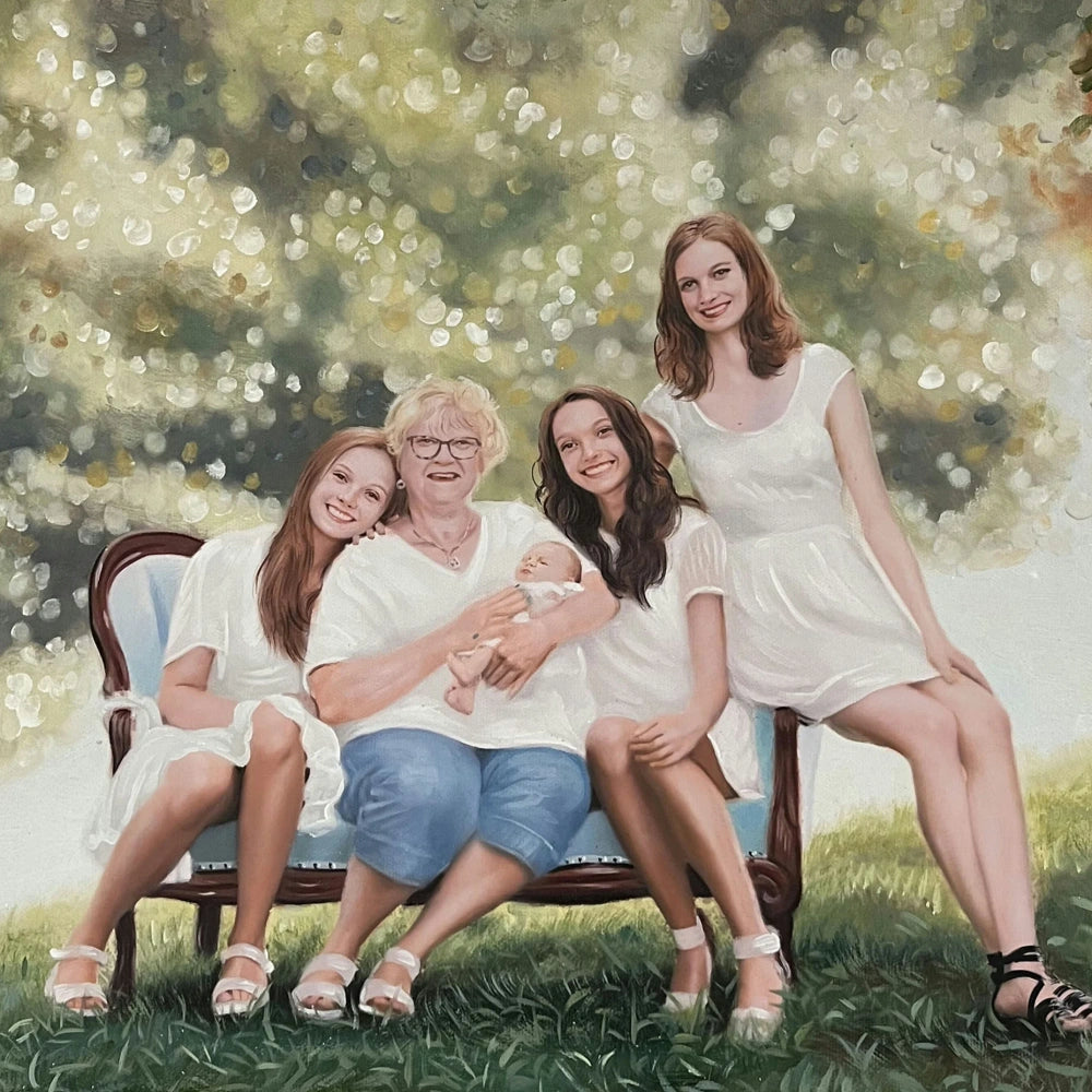 From Digital to Artistic: Capturing Timeless Family Moments with Ypypainting
